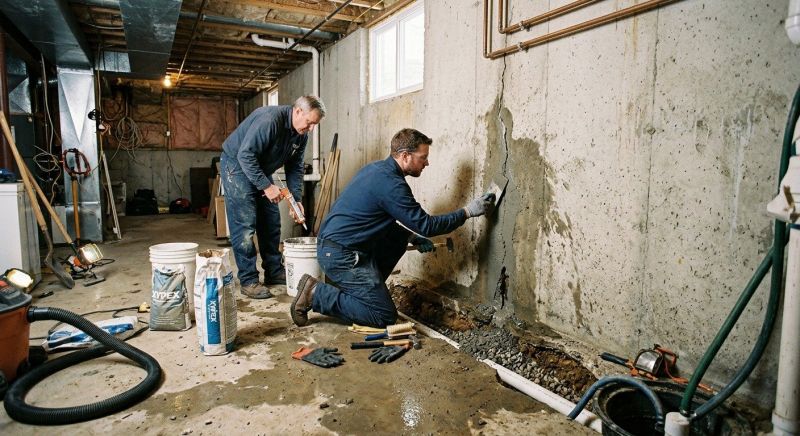 Leaking Basement Repair in Greenville, SC