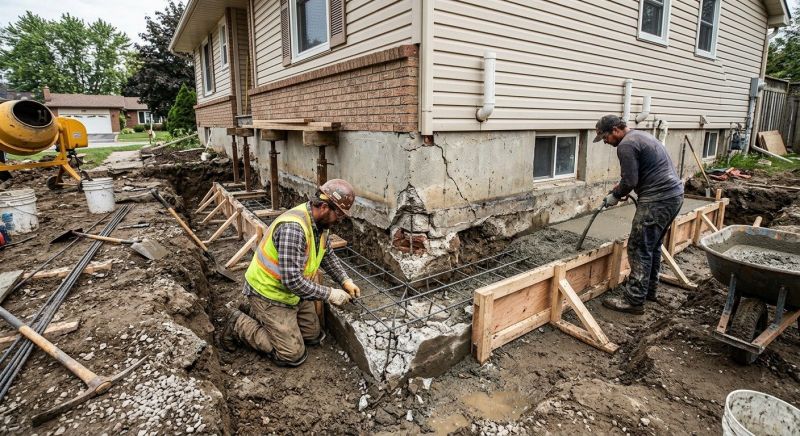 Foundation Settlement Repair in Columbus, OH